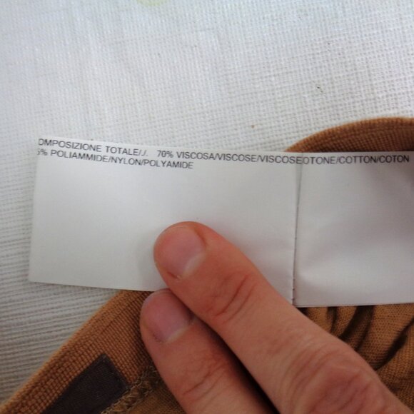 RICK OWENS LILIES Asymmetrical Pull-on Maxi Skirt "Rose" Tan Women's Size 8 - Picture 5 of 12